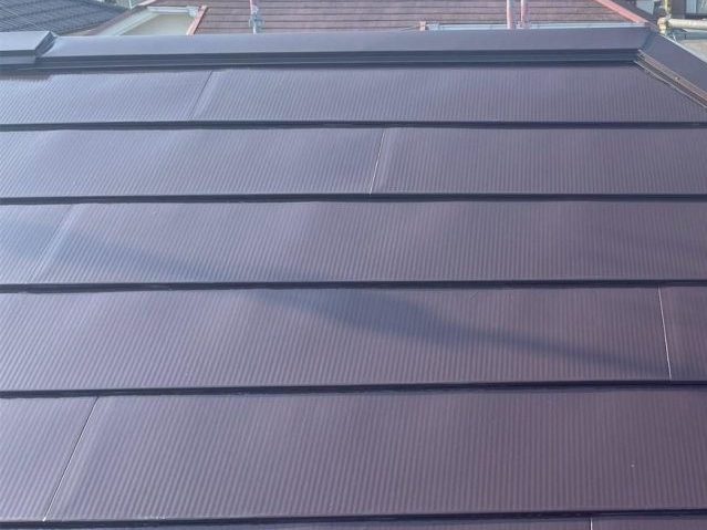 姫路市の塗装が完了した屋根